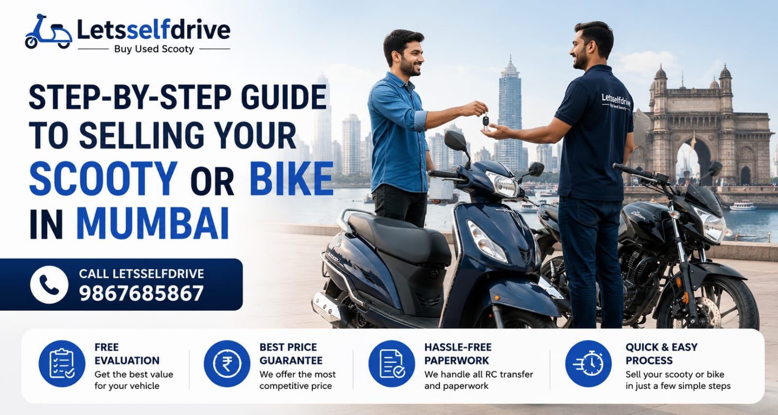 Step-by-Step Guide to Selling Your Scooty or Bike in Mumbai - Letsselfdrive