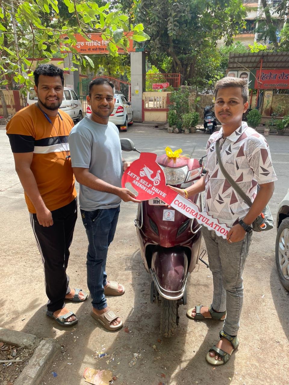 Sachin with his activa